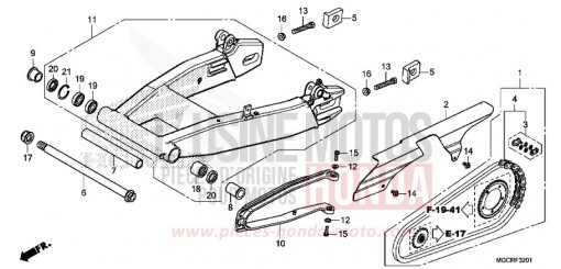 BRAS OSCILLANT (CB1100NA/NAD) CB1100NAJ de 2018